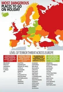 Страны с повышенной террористической активностью