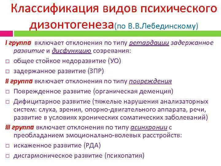 В В Лебединский классификация психического дизонтогенеза. 6.Классификация психического дизонтогенеза в.в. Лебединского.. 1. Классификация психического дизонтогенеза в.в. Лебединского.. Классификация типов дизонтогенеза.