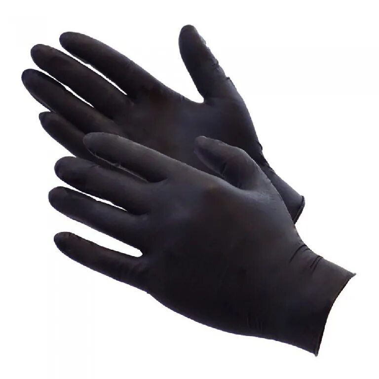 Перчатки Nitrile Black (нитриловые черные) Laima. Disposable Nitrile Gloves перчатки. Перчатки нитриловые"Black Disposable Synthetic Gloves"черные s, m, l, XL 100шт..