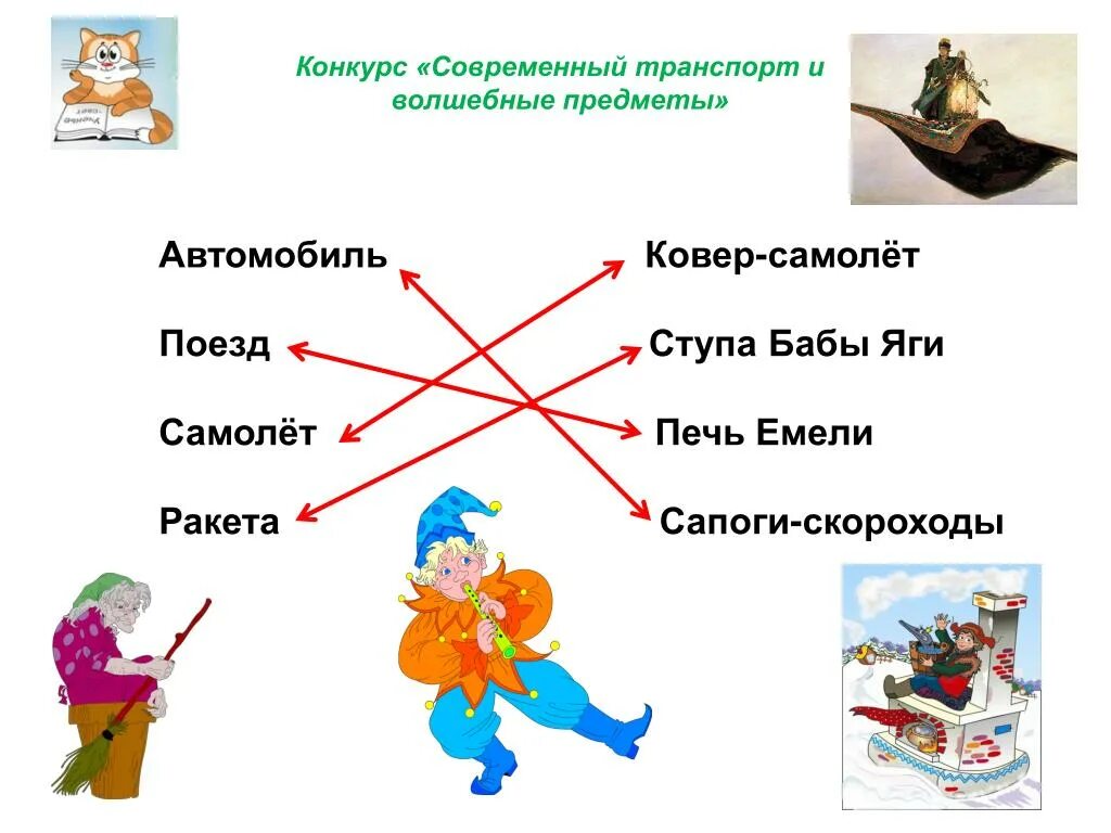 Соедини героев произведений. Сказочные предметы. Сказочные предметы в сказках. Сказочные волшебные вещи. Вещи сказочных персонажей.