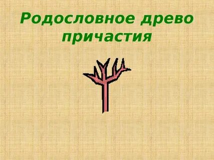 Дерево причастия