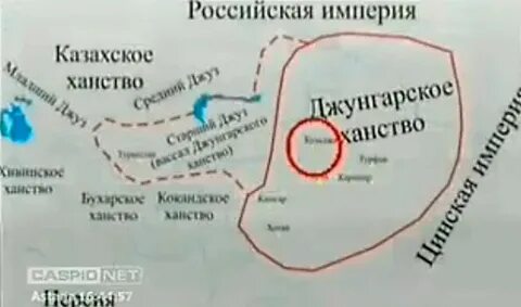 Джунгария на карте