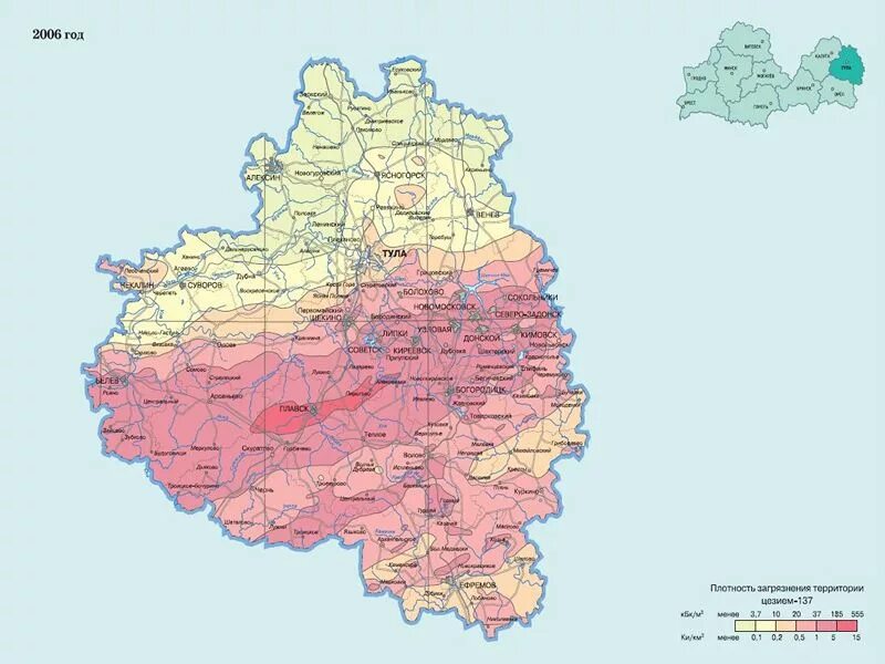 Радиоактивная карта. Карта радиационного загрязнения Тульской области. Карта радиации Тульской области. Чернобыльские зоны в Тульской области 2021. Карта радиоактивного загрязнения Тульской области.