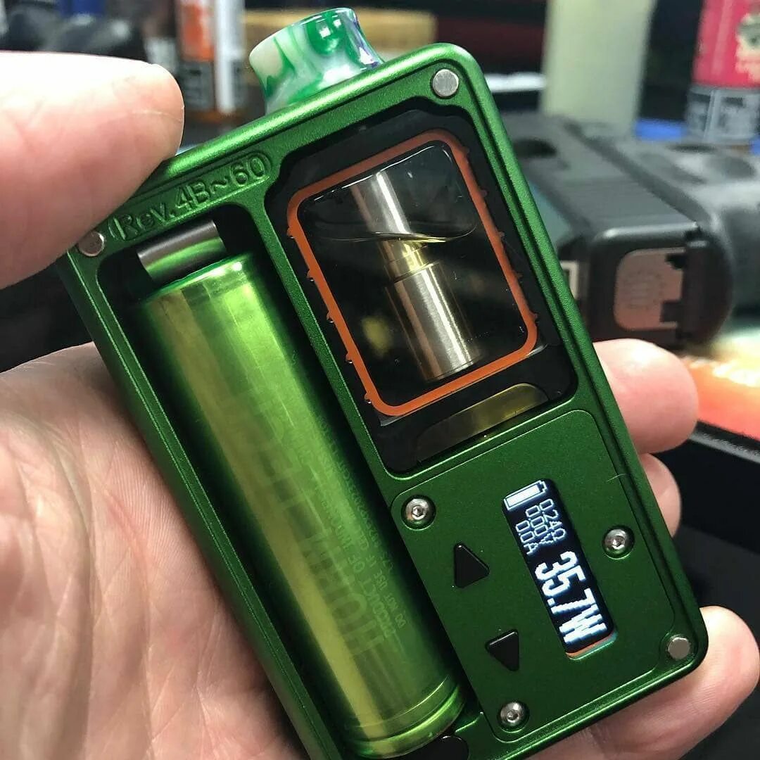 Greening mod. Вейп billet Box. Billet Box клон. Box Mod вейп. DNA 60 Custom Box Mod.