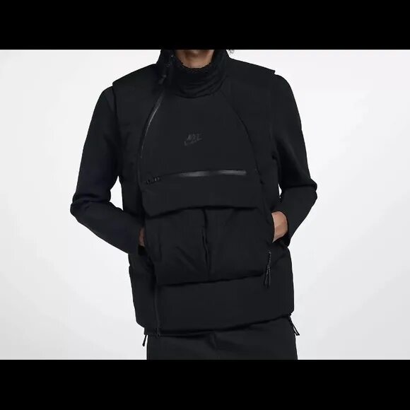 Nike Tech Pack Vest down filled. Nike Black down Tech Pack Vest. Nike Nike Sportswear Vest filled. Nike Tech Pack Vest. Найки с карманом