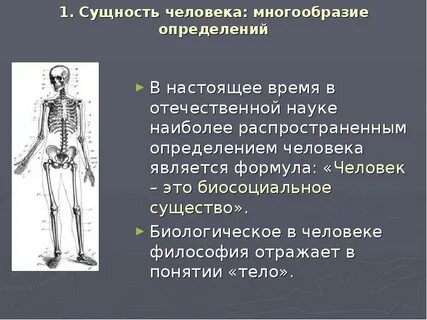 Существование человека во всем многообразии его проявлений