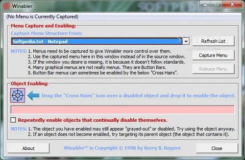 Object enable