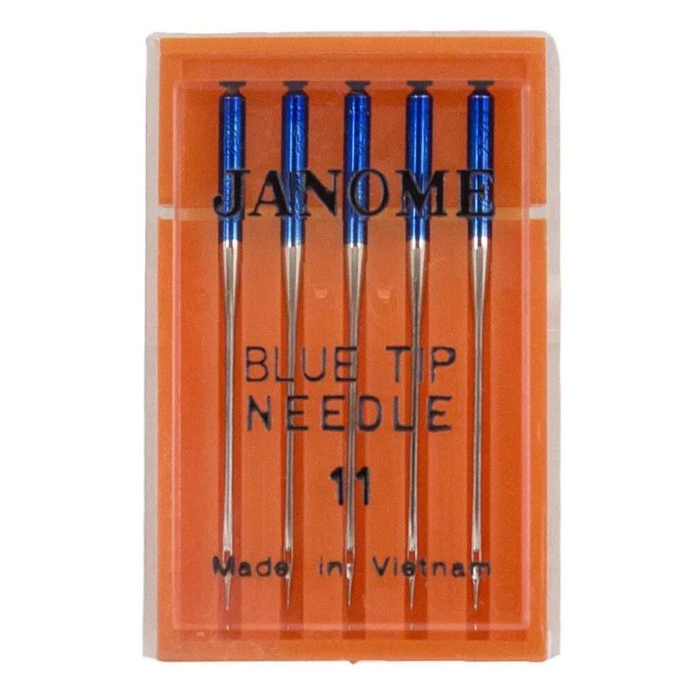 Игла номер 1. Иглы Janome Blue Tip Needle 11. Иглы для джинсы SKC Blue Tip Needle. Иглы для трикотажа Blu Tip. Швейная игла для трикотажа Джаноме 11.