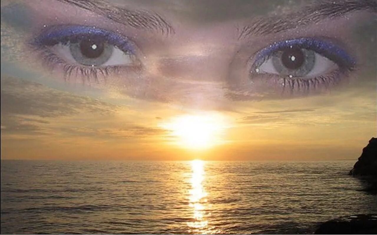 Женские глаза. Красивые глаза. Глаза на фоне моря. Любовь в глазах. Солнце моей души песня