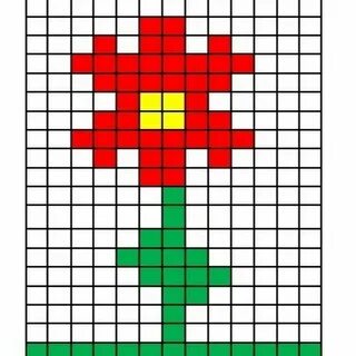 Схемы картинок по клеточкам для начинающих
