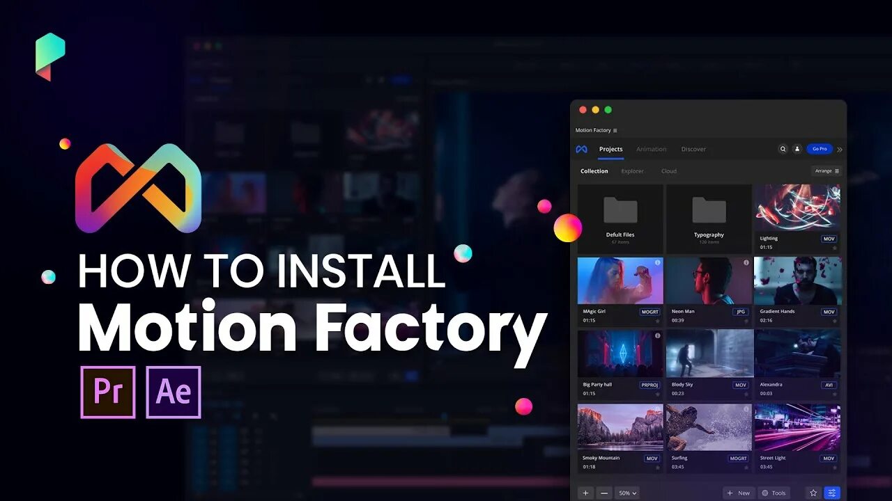 Motion factory. Motion factory classic. motion factory after effects. motion factory toolkit..