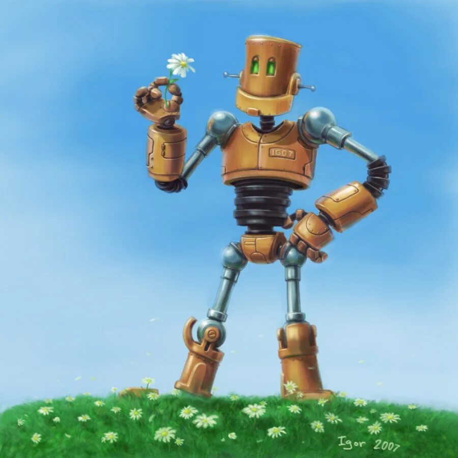прикольный робот