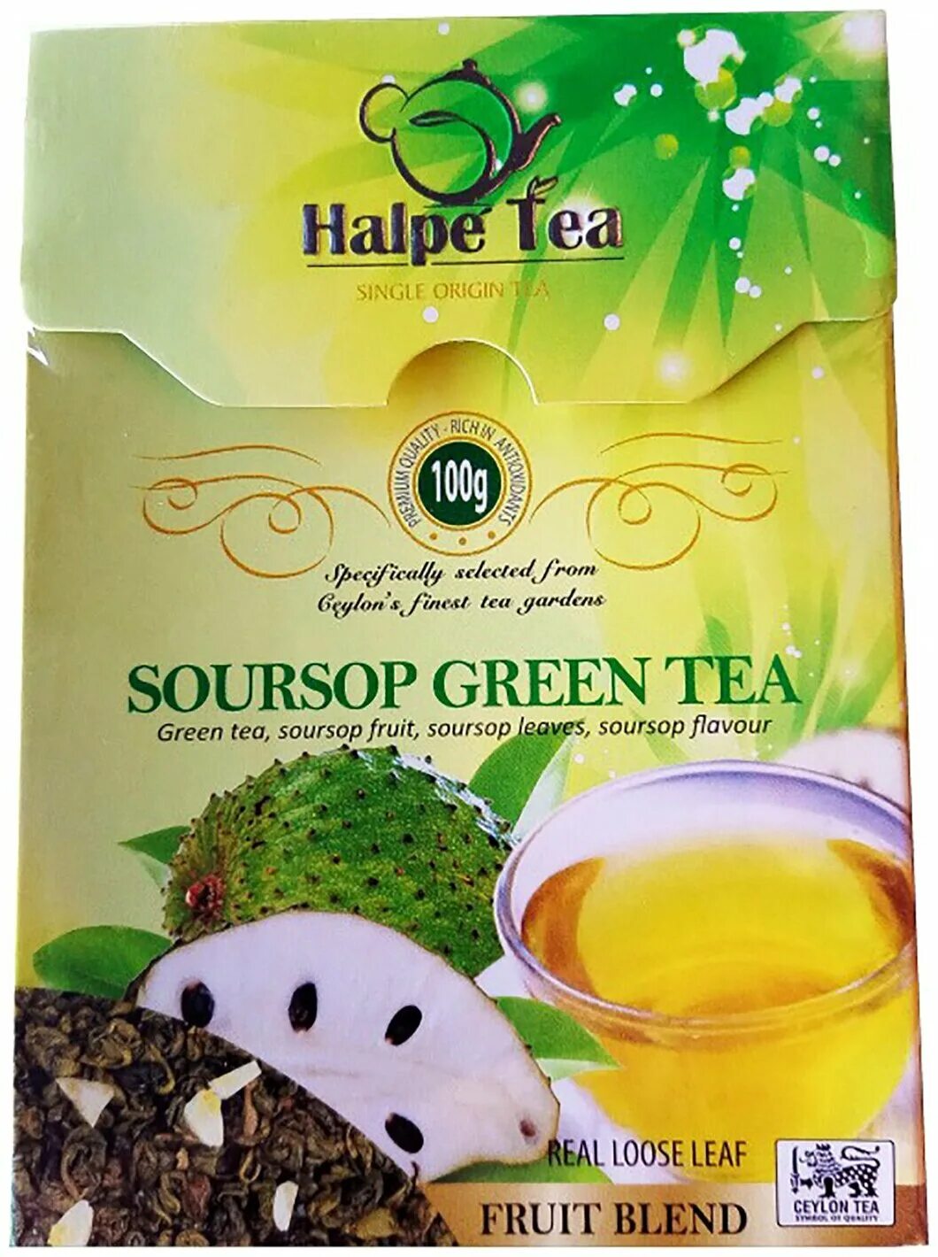 Чай с саусепом купить. Чай Soursop Green Tea. Зеленый чай Саусеп. Soursop Flavour чай зеленый. Чай Halpe Tea.