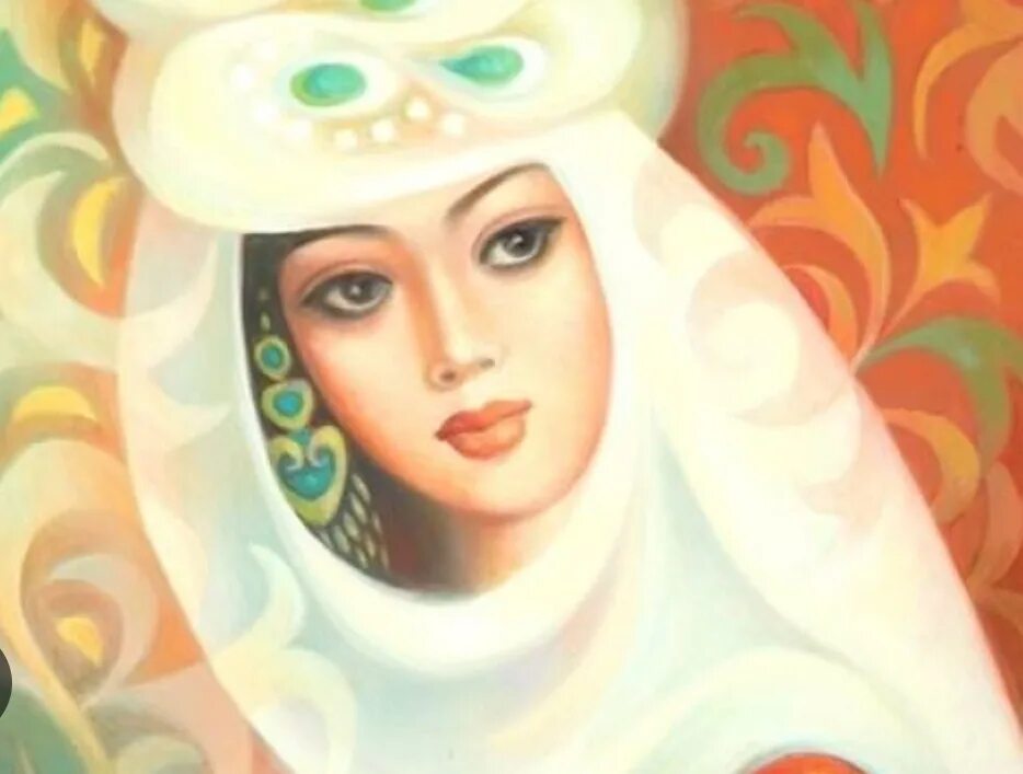 Ұлпан романы мазмұны. Казахские девушки живопись. Казахская девушка рисунок. Картина образ казахской девушки.