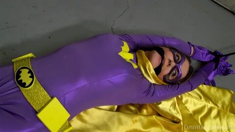 Batgirl tied up gagged.