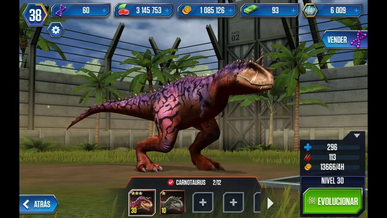 Jurassic world чит. Карнотавр Jurassic World the game. Мир Юрского периода игра Карнотавр. Carnotaurus Level 40 - Jurassic World the game. Карнотавр в игре джурасик ворлд.