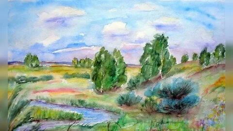 Рисунок жанра пейзаж