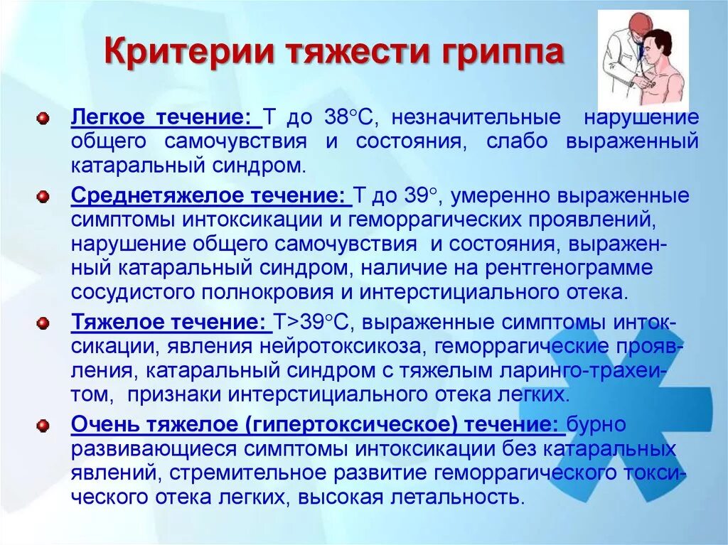 Грипп тяжелое течение