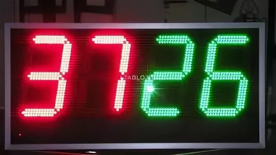 После замены табло