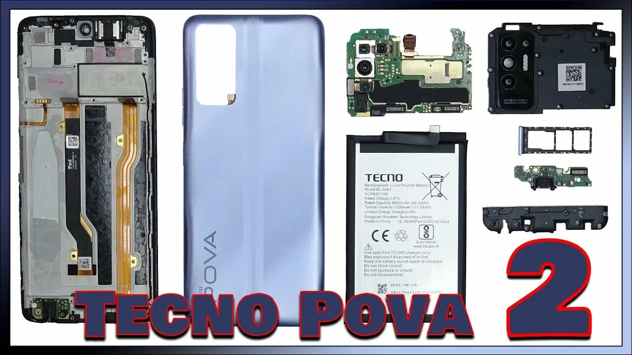 Как разобрать Tecno Spark Go (2024) Разборка в деталях - YouTube