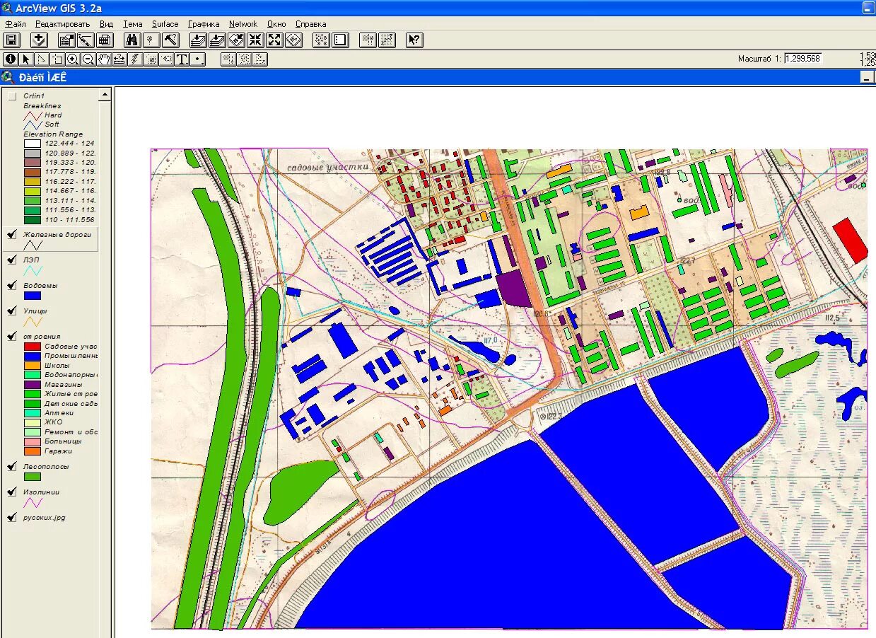 ARCVIEW GIS 3.2. Геоинформационные системы программа ARCVIEW. Геоинформационное картографирование. Моделирование местности в ГИС.