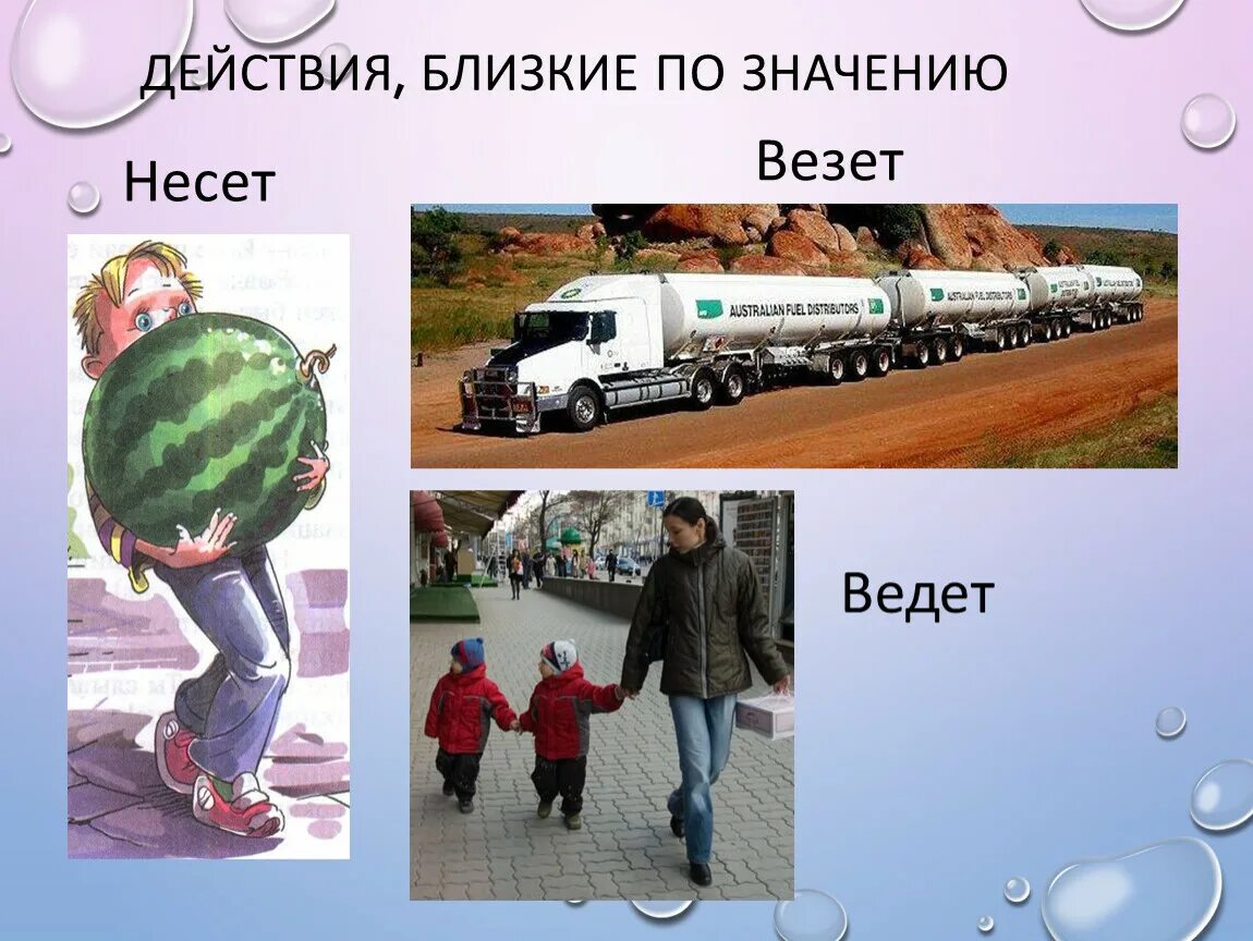 Везем несем. Нести вести везти. Фраза везет тому кто везет. Вести везти.