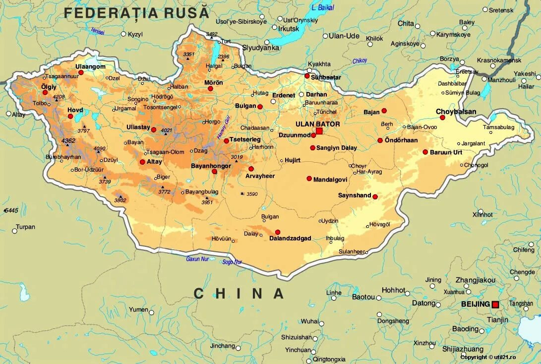 Карта бывшей монголии. Физическая карта Монголии. Границы Монголии на карте. Монголия подробная физическая карта. Карта Монголии с городами.