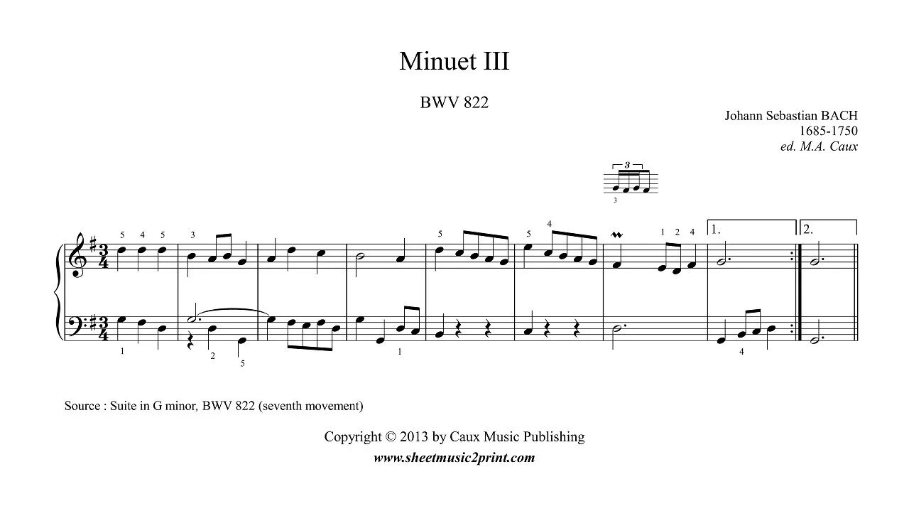 Бах 3 ре мажор. Менуэт Баха 1685. Bach Minuet 1. Minuet 3. Менуэт и.с.Бах 1685-1750.