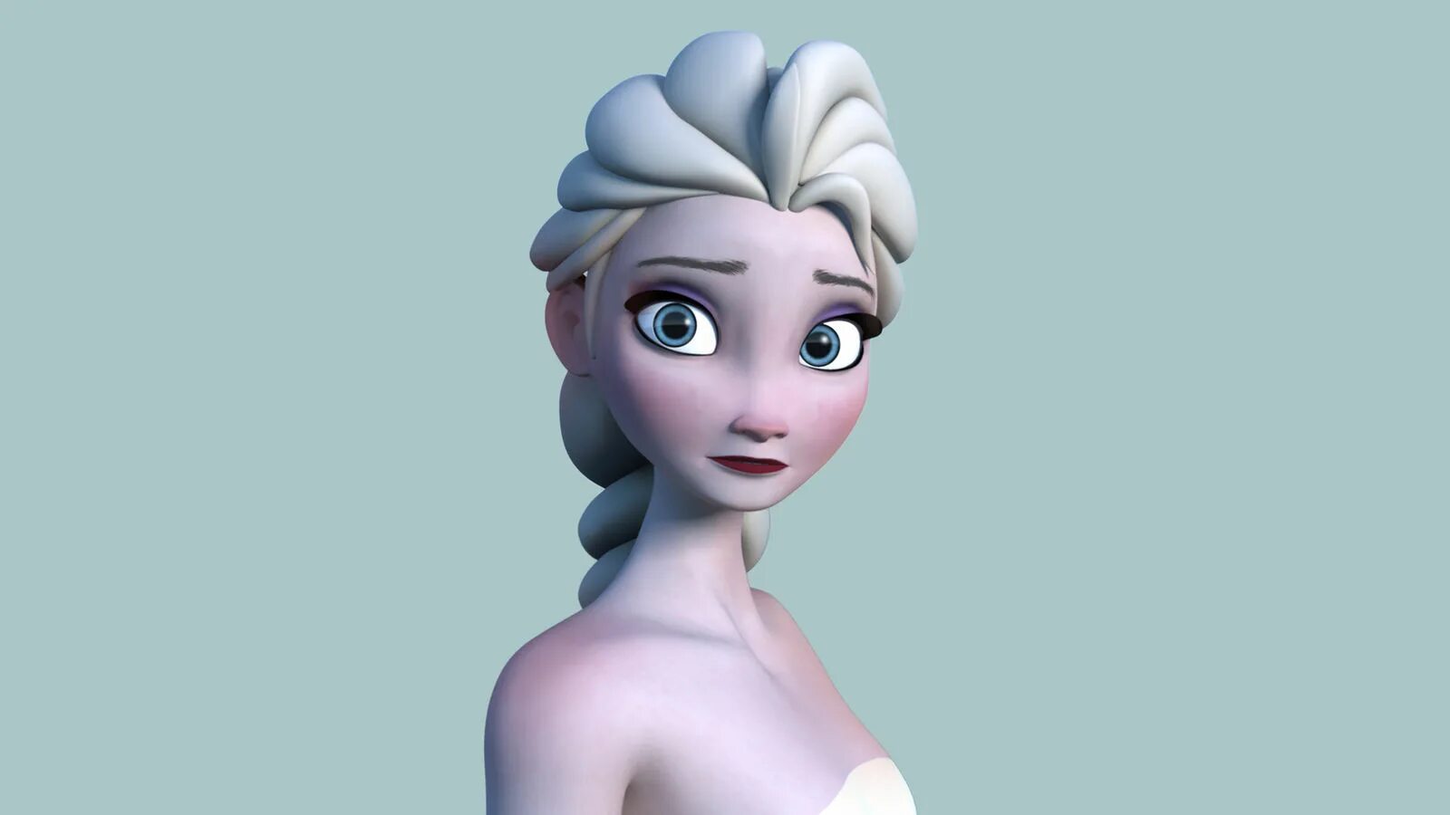D froze. Elsa 3d.