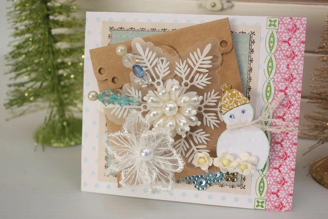 фото открытки на новый год своими руками. открытка с новым годом своими руками. скрапбукинг новый год. новогодняя открытка своими руками. сделать открытку на новый год своими руками.