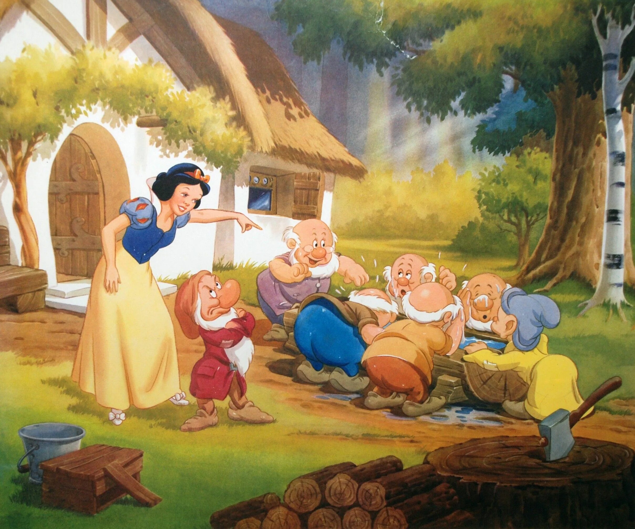 Белоснежка и 7 гномов Уолт Дисней. Snow White and 7 Dwarfs New. Белоснежка и 7гномов