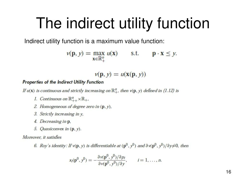 Indirect Utility function. Utility function Formula. Utility functions Economics. Demand function from Utility.