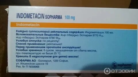 Свечи индометацин в гинекологии можно