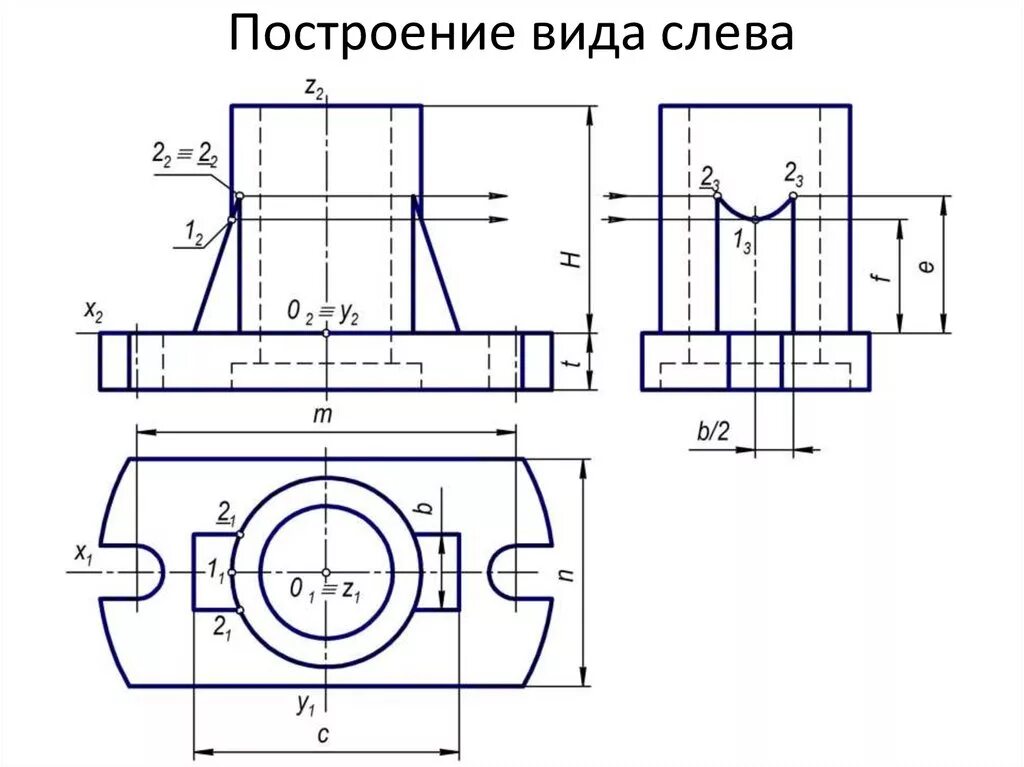 Чертеж слева