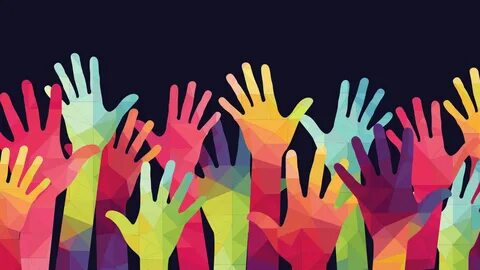 Colorful hands