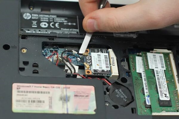 WIFI модуль для ноутбука ASUS n540nv. Имодуль вайфай асус к55. Где находится адаптер