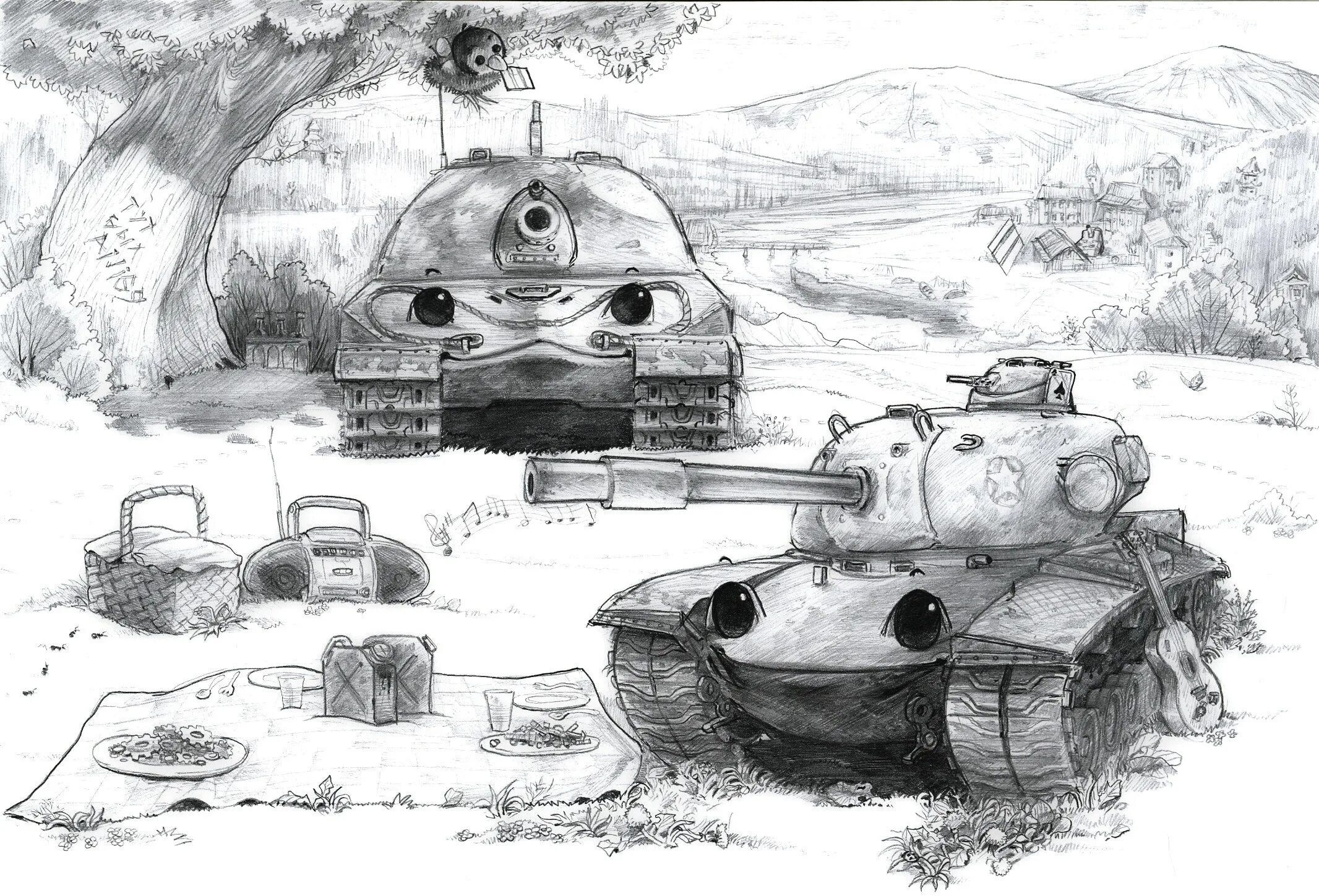 Drawn world