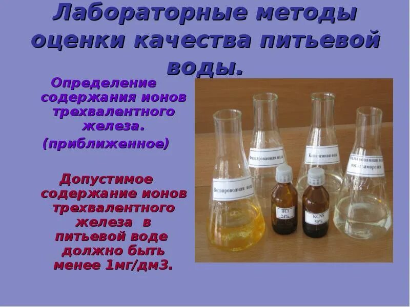 Реакции трехвалентного железа. Определение железа. Трехвалентное железо в воде. Определение железа в воде. Определение содержания железа.