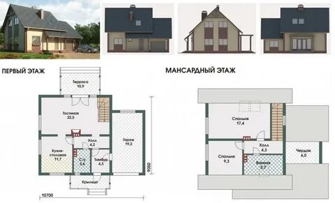 Проект дома из газобетона простые