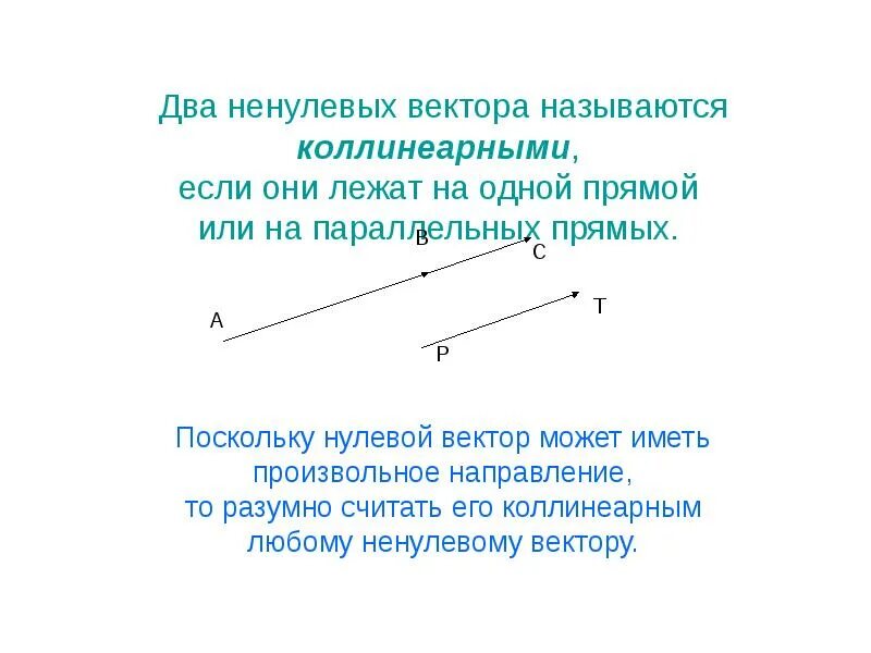 Нулевой вектор любому вектору. Вектор параллельный прямой. Коллинеарные векторы в пространстве. Коллинеарными называются векторы. Два ненулевых вектора называются коллинеарными если.