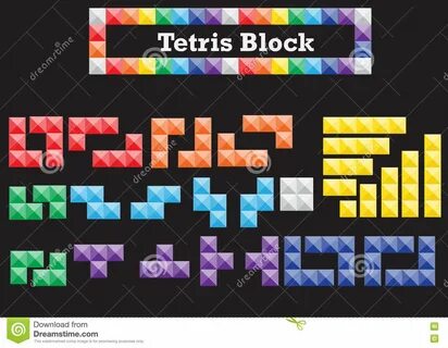 Tetris Block stock illustration. 