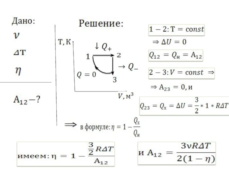 Задачи на КПД цикла. Найти КПД цикла по графику. КПД цикла физика задачи. КПД теплового процесса по графику.