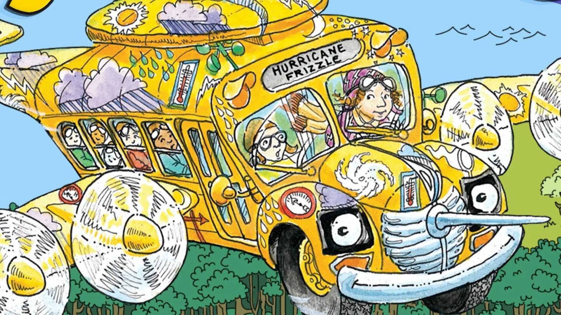 Волшебный школьный автобус. Волшебный школьный жёлтый автобус. Magic school bus