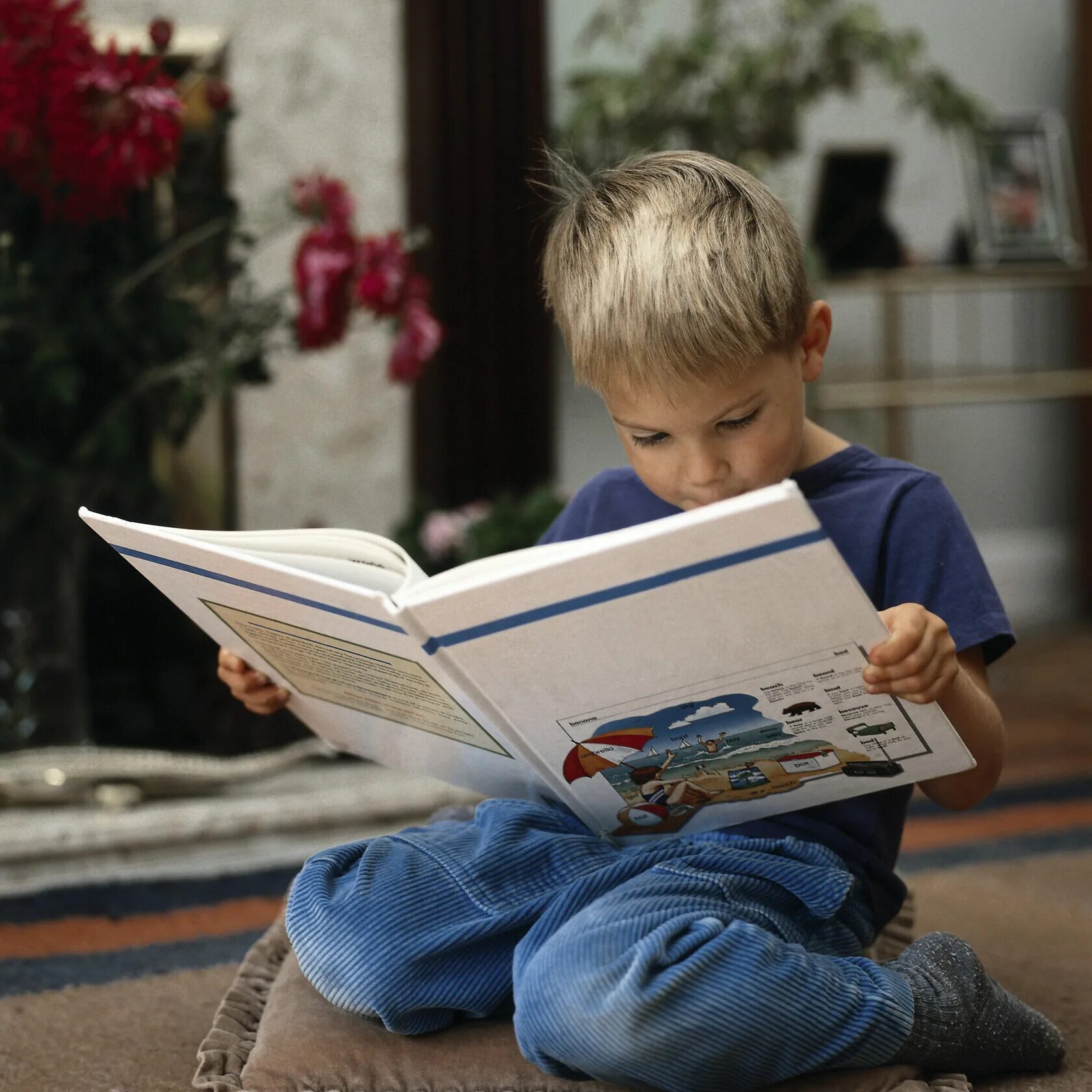 Мальчик с книжкой. Дети читают. Книги для детей. Мальчик читает. Дети больше не читают