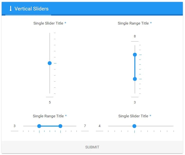 Vertical slider