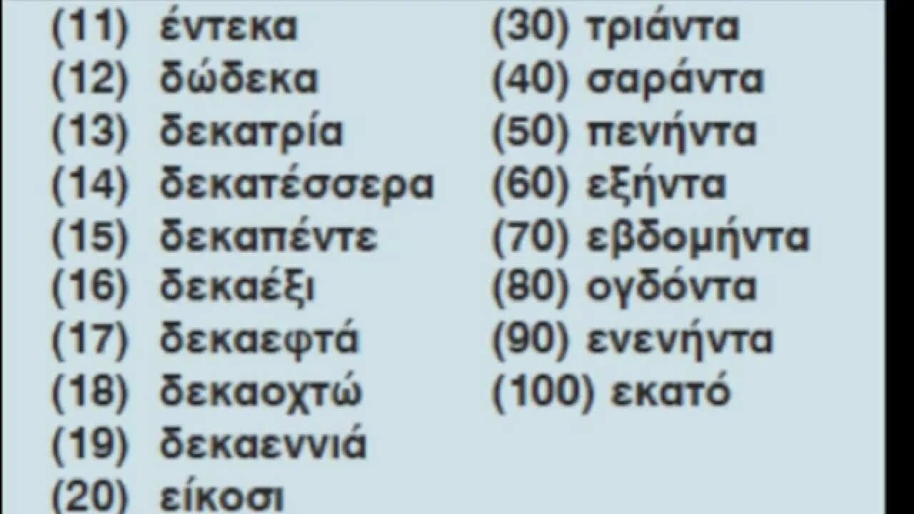 Греческий счет