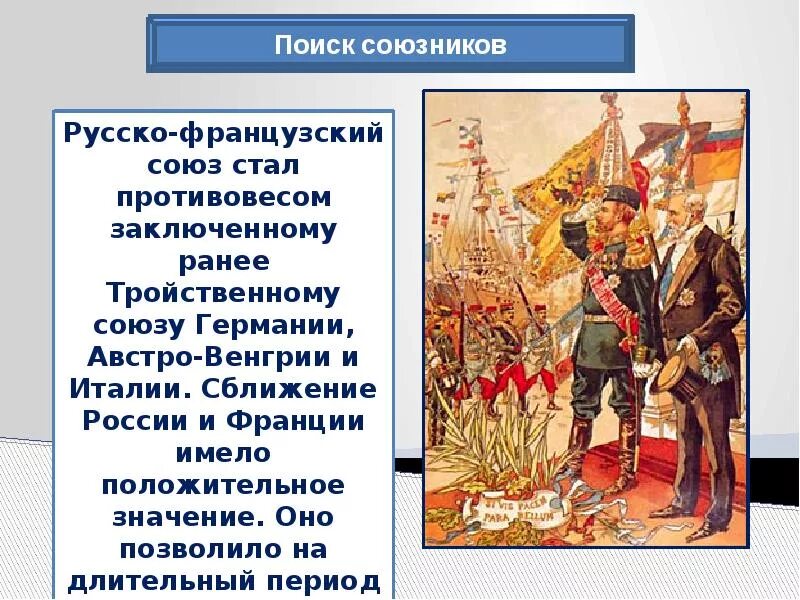 Русско французская конвенция. Русско-французский военный Союз 1894.