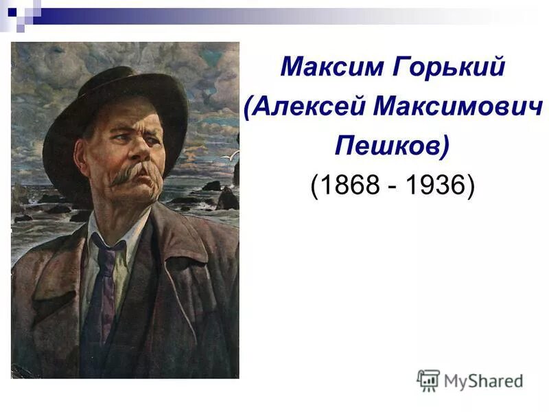 Смерть м горького. Портрет Максима Горького для детей.