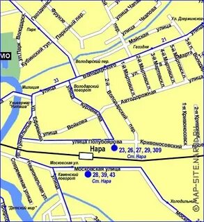 Карта наро фоминска
