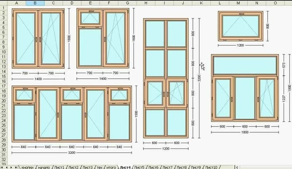 Оконный блок 1600 высота. Стандартный оконный блок Размеры. Чертеж окна ПВХ. Оконный блок ПВХ калькулятор.